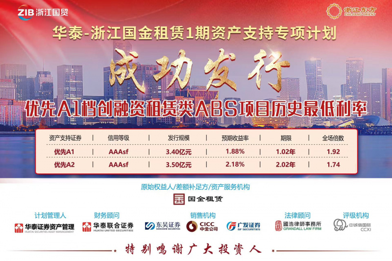 創(chuàng)同類產(chǎn)品歷史新低！浙江東方旗下國金租賃ABS成功發(fā)行.jpg